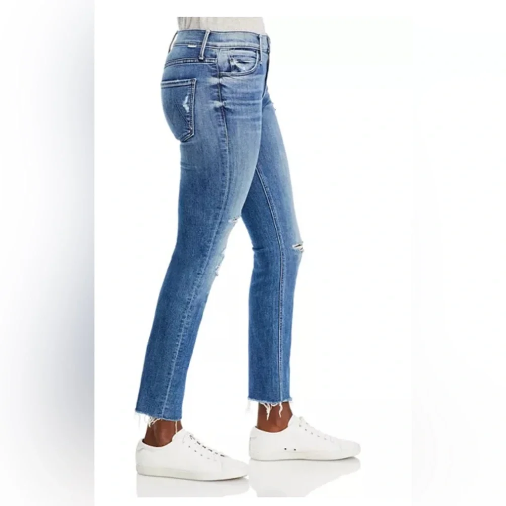 Mother Jeans - the mid rise dazzler ankle fray "weekend warrior" - Picture 3 of 5